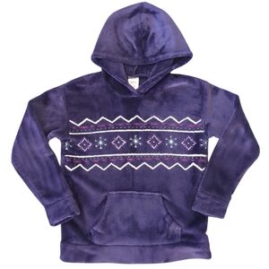 Girls Disney Frozen Velour Hoodie (Size 8)